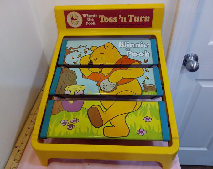 Vintage Toddler Tossing Games, Walt Disney's Mickey Mouse, Donald Duck Toss Game or Winnie the Pooh Toss-n-Turn Game