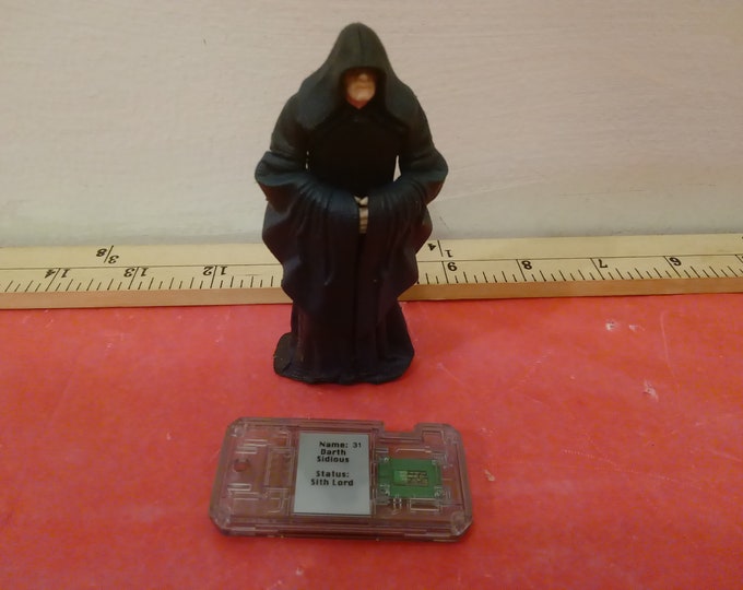 Vintage Star Wars Action Figure, Darth Sidious and Commtech by Hasbro, 1998