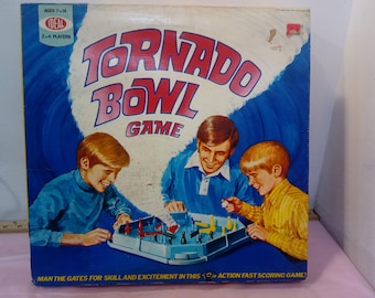 Vintage Board Game, Tornado Bowl Game by Ideal #2025-5, Ages 7 to 14, 1971