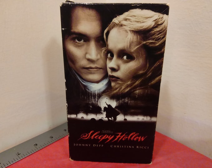 Vintage VHS Movie Tape, Sleepy Hollow, Johnny Depp, 2000#