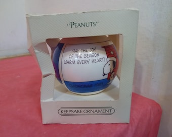 Vintage Christmas Ornaments, Hallmark Unbreakable Glass Ornaments, Peanuts, Mickey Mouse, Muppets, Betsy Clark, and Shirt Tales, 1980's