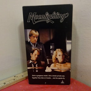 Vintage VHS Movie Tape, Moonlighting, Bruce Willis, 1985~