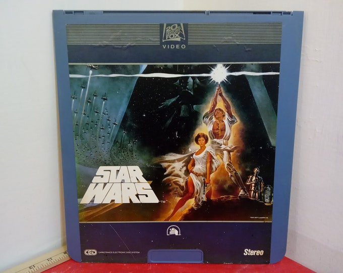 Vintage Video Disc Movie, Star Wars by 20th Century Fox Video Disc, 1980's