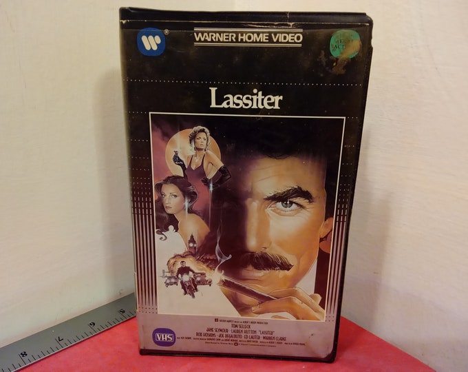 Vintage VHS Movie Tape, Lassiter, Tom Selleck, 1984~