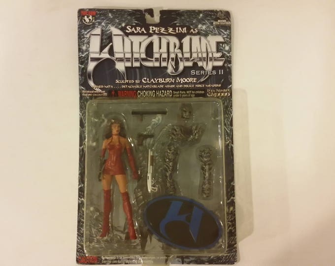Vintage Action Figure, Witchblade Series II, Sara Pezzini Action Figure, Moore Action, 1999