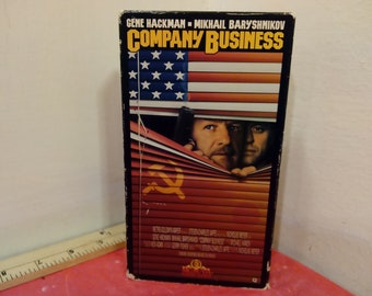 Vintage VHS Movie Tape, Company Business, Gene Hackman, 1992~