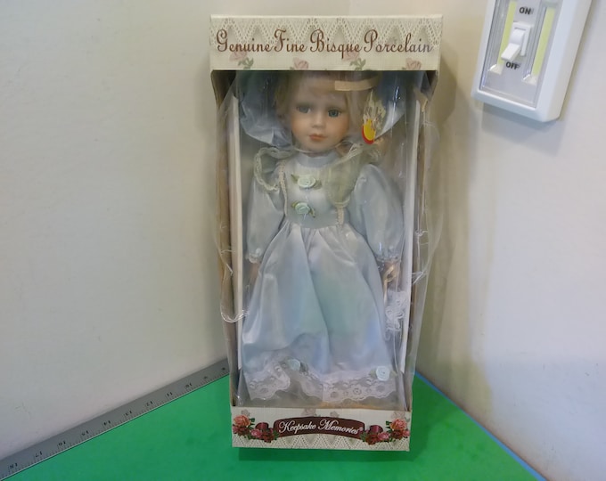 Vintage Porcelain Doll, Keepsake Memories Hand Painted Porcelain Doll, Limited Edition Doll, 1980's