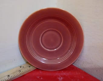 Vintage Plate/Saucer, Fiesta Ware Harlequin Style with Lines, 1940's#