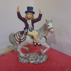 Vintage Resin Figurine, The Boyds Collection, Yesterday Child, Claire Maire on Starr...Circus Dreams, 2000