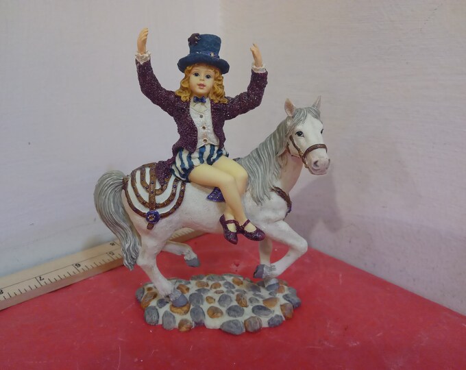 Vintage Resin Figurine, The Boyds Collection, Yesterday Child, Claire Maire on Starr...Circus Dreams, 2000