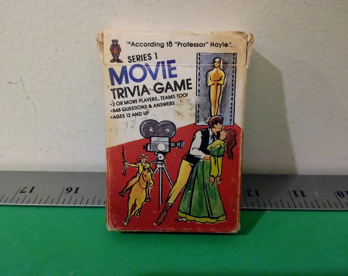 Vintage Movie Trivia Card Game ~