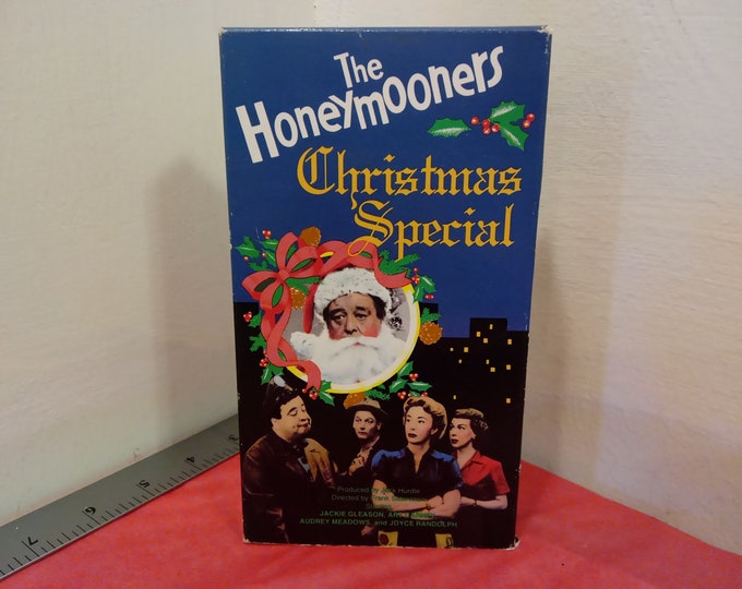 Vintage VHS Movie Tape, The Honeymooners Christmas Special, Jackie Gleason, 1989~