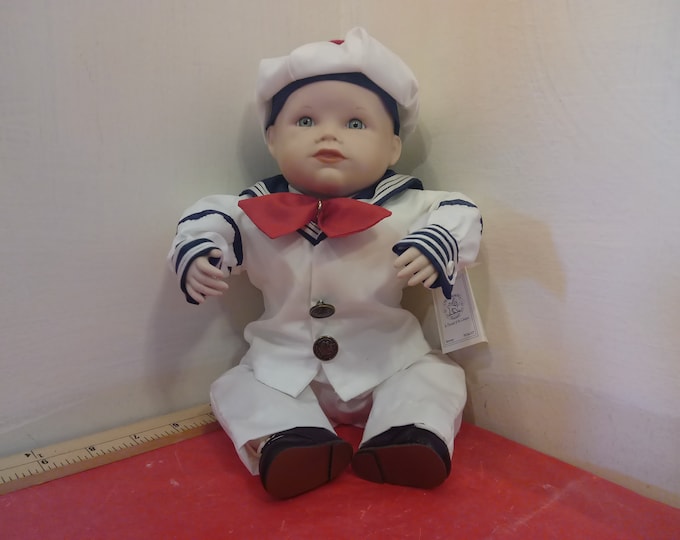 Vintage Porcelain Doll, Yolando Bello Doll, Picture Perfect Babies Collection, Matthew, 1987