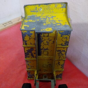 Vintage Metal Toy Dump Truck, Hubley Kiddie Toy 801, Yellow and Red ...