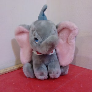 Vintage Disney Plush Character Doll, Walt Disney Plush Animal &quot;Dumbo&quot; Made in Korea