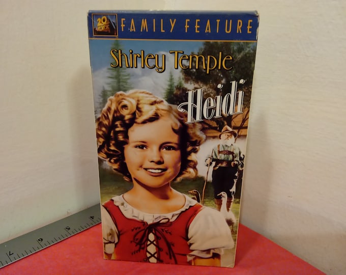 Vintage VHS Movie Tape, Heidi, Shirley Temple~