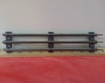 Vintage Train Tracks, O Gauge Train 3 Rail Tracks, Straight Curve, Cross Section, Curve Joining Pieces, and Others, 1950's