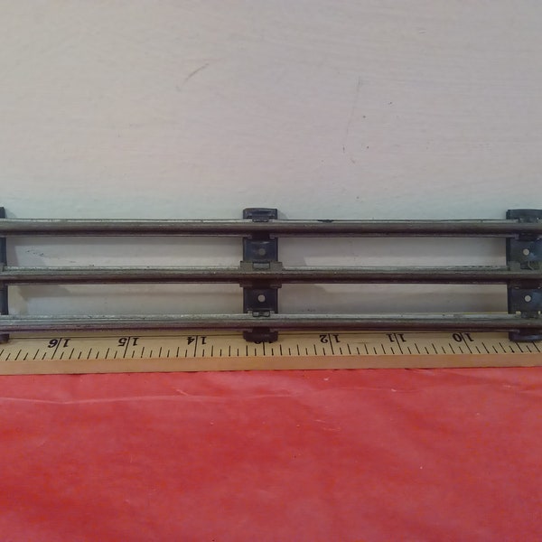 Vintage Train Tracks, O Gauge Train 3 Rail Tracks, Straight Curve, Cross Section, Curve Joining Pieces, and Others, 1950's