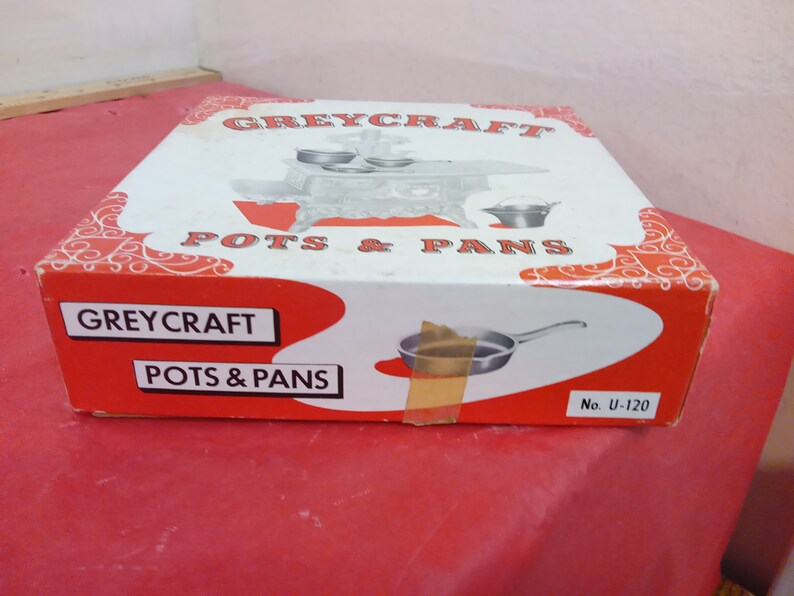 Vintage Miniature Cast Iron Pots and Pans Greycraft Pots and Etsy