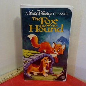 Vintage VHS Movie Tape, The Fox and the Hound, Walt Disney Classic Black Diamond, 1994