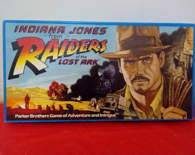 Vintage Board Game, Indiana Jones From Raiders of the Lost Ark Board