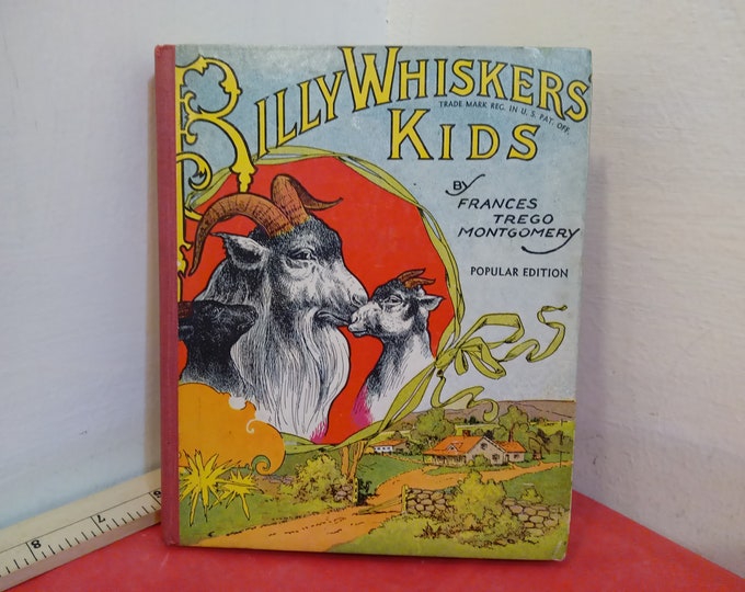 Vintage Hardcover Book, Billy Whiskers' Kids by Frances Trego Montgomery, 1931