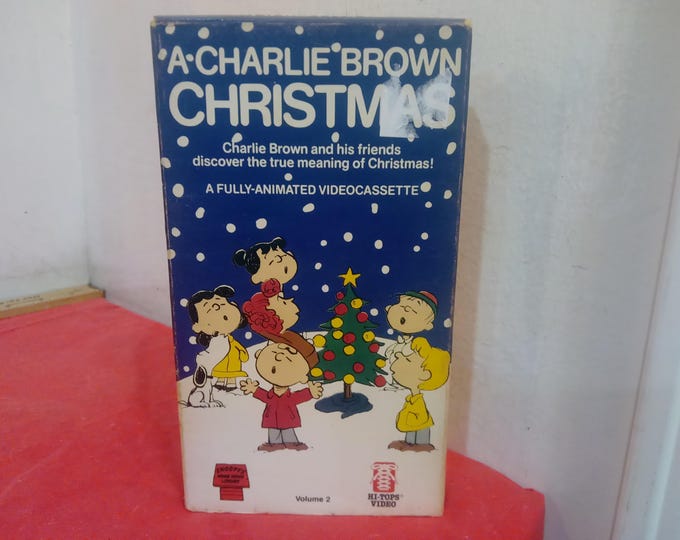 Vintage VHS Movie Tape, A Charlie Brown Christmas, Cartoon, 1990~