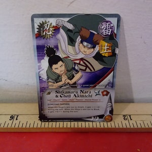 Vintage Card Game, Naruto Collectible Card Game "Shitamaru Nara & Choji Akimichi", 2002