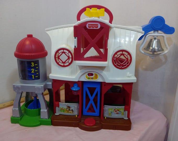 Collectible Learning Play Toy for Toddlers and Babies, Fisher Price Farm Learning Toy with Sounds, Turning Knobs and Other Stuff, 2019
