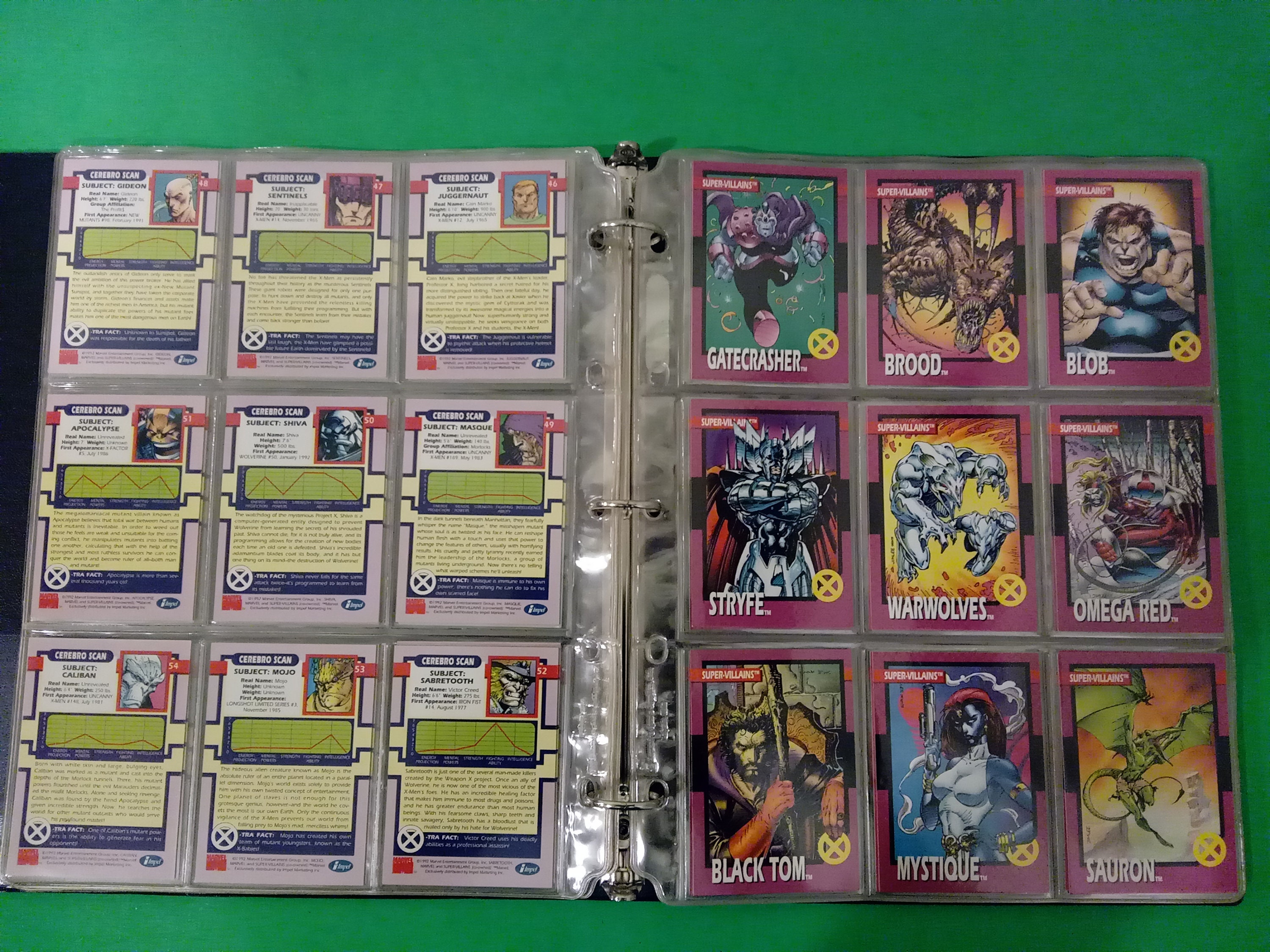Vintage Marvel Xmen Card Set by Impel, 1992