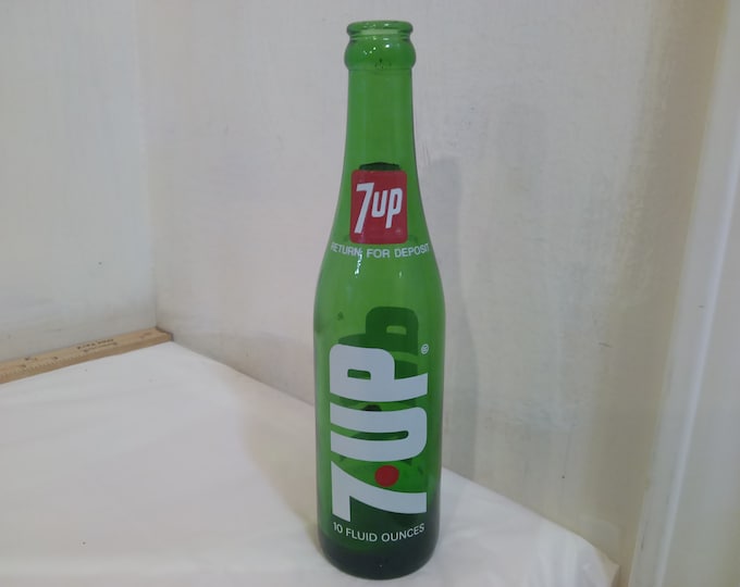 Vintage Soda Bottles, 7up, RC Cola, Nehi, and Cheerwine, 1970's or Earlier
