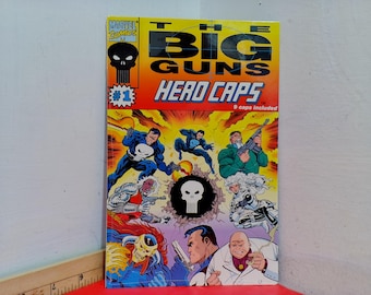 Fumetto vintage della Marvel, The Big Guns "Hero Caps" n. 1, 1993