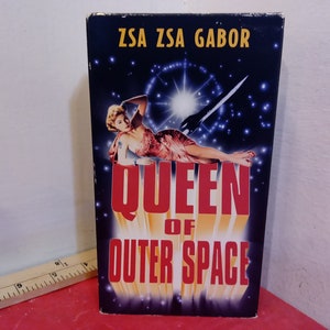 Vintage VHS Tape, Queen of Outer Space, Zsa Zsa Gabor, 1997~