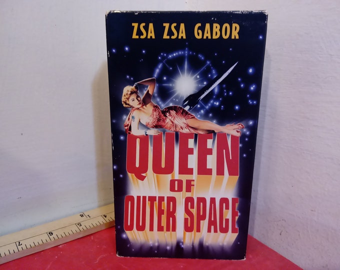 Vintage VHS Tape, Queen of Outer Space, Zsa Zsa Gabor, 1997~