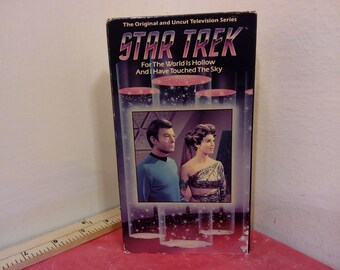 Vintage VHS Tape, Star Trek For the World is Hollow and I Have Touched the Sky, 1988~