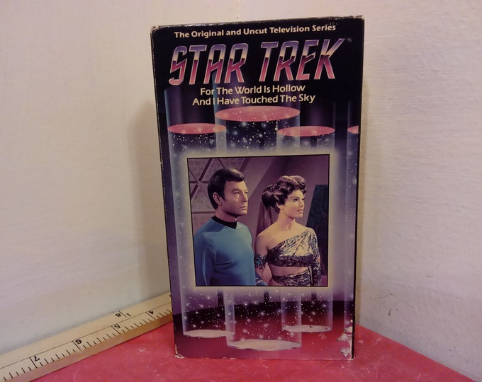 Vintage VHS Tape, Star Trek For the World is Hollow and I Have Touched the Sky, 1988~