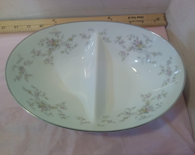 Vintage Serving/Candy Dishes, Noritake Divided Bowl "Arlene", Kuba Pedestal Dish, or Eye Shaped Bowl from Schumann Bavaria Germany