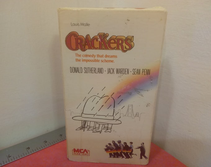 Vintage VHS Movie Tape, Crackers, Donald Sutherland, 1983~