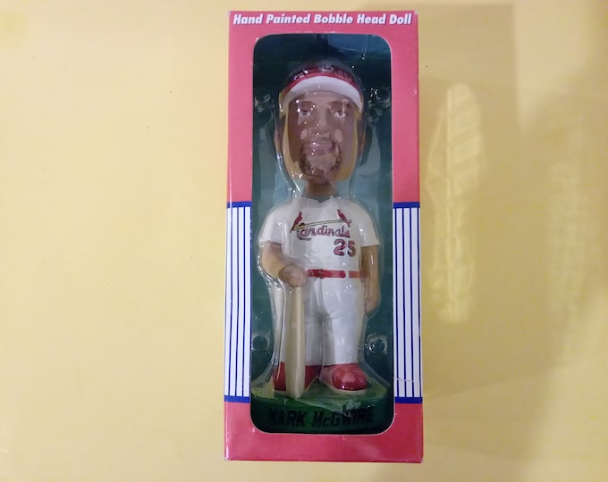 Bobble Dobbles, Genuine Hand Painted Bobble Head Doll/Figruine, Mark McGwire, 1990's