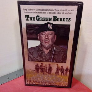 Vintage VHS Movie Tape, The Green Berets, John Wayne, 1992~