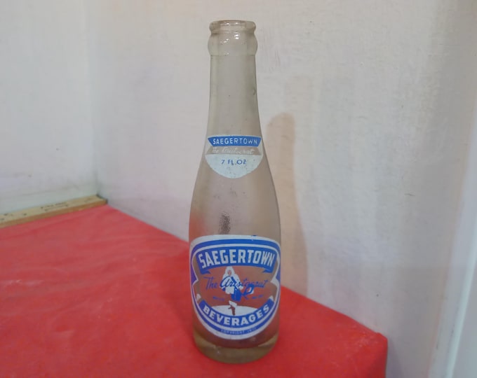 Vintage Soda Bottle, Brownie Beverages Bottle 7oz, Winston Salem or Saegertown Beverages "The Aristocrat" 7oz from Saegertown P.A.