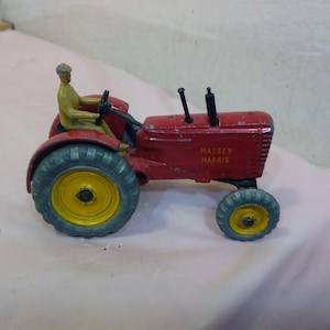 Boîte Dinky Toys N°300 Tracteur Massey Harris - Jouet Ancien Meccano - Vintage