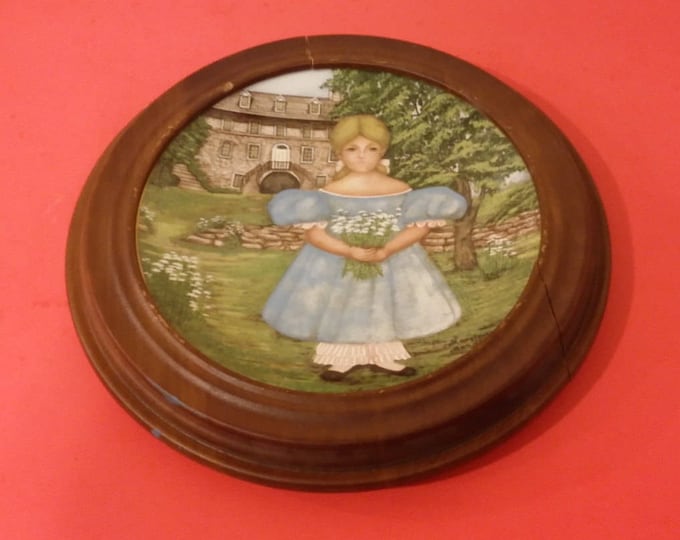 Edwin M Knowles American Innocents “Ann by the Terrace” Collector Plate, 1986