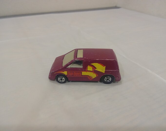 Vintage Hot Wheels Die-Cast Vehicles, Maroon Flip Outs Van, 1985#