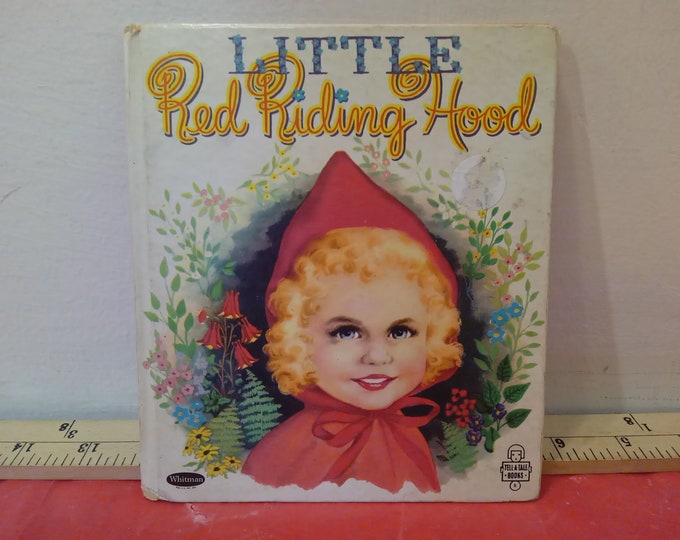 Vintage Children's Book, Tell-a-Tale Book "Little Red Riding Hood" by Whitman, 1953