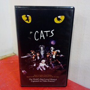 Vintage VHS Movie Tape, Cats Musical, 1998#