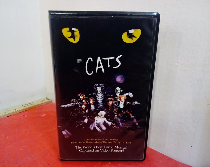 Vintage VHS Movie Tape, Cats Musical, 1998#