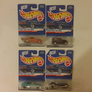 Vintage Die-Cast Cars, Hot Wheels Die Cast Cars, Various Cars First Editions 2000, 1999