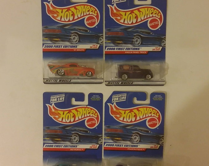 Vintage Die-Cast Cars, Hot Wheels Die Cast Cars, Various Cars First Editions 2000, 1999