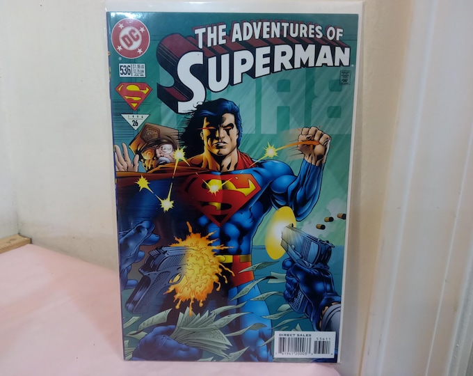 Vintage Comic Books, DC Comic Books, Adventures of Superman, 1990's